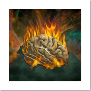 Burning mind Posters and Art